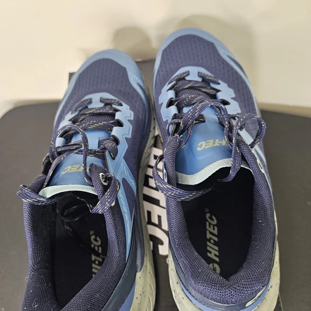 Hi-Tec Men's Shoes Black IRIS Captains Blue Seagrass Size 10.5 - Picture 5 of 7